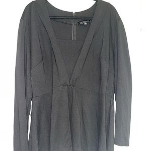 Eloquii Black Babydoll Blouse